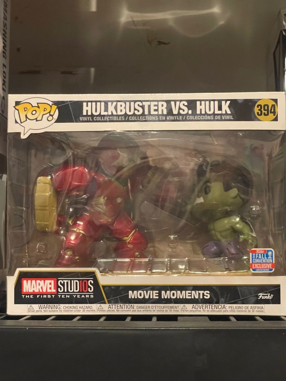 Funko Pop! Movie Moments Hulkbuster vs. Hulk Funko 394 2018 Convention Exclusive